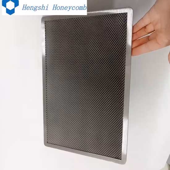 Customized 3.2mm Steel Vacuum Brazing Slant Honeycomb for Rain and Dust Resistance