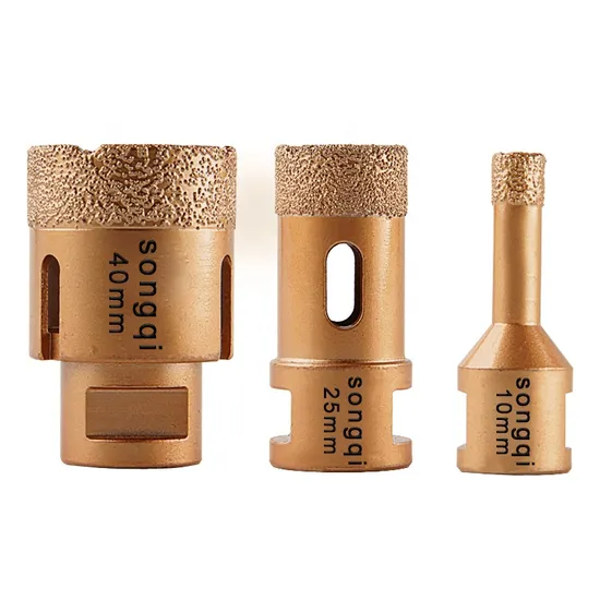 Songqi Vacuum Brazed Tile Porcelain Core Drill Bit Hole Saw Hole Cutter Diamond Drill Bit 
